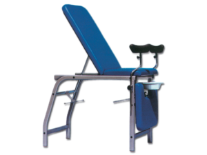 3 dalių ginekologinė kėdė, mėlyna