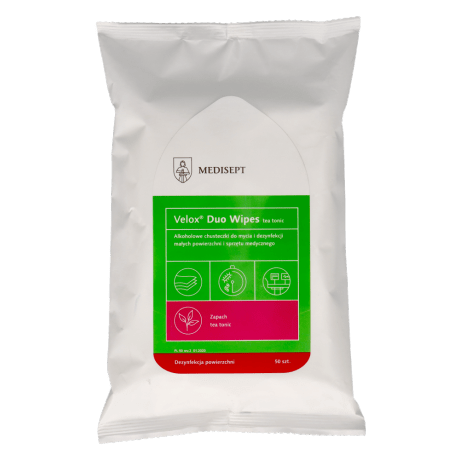 "Medisept Velox Wipes" dezinfekcinės servetėlės paviršiams valyti, 100 vnt.