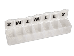 Vaistų dėžutė savaitei, viena dalis