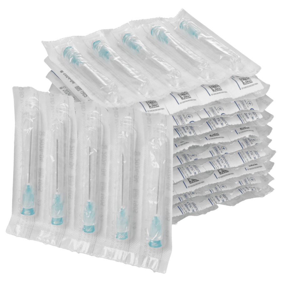 0,4 x 19 mm BD MICROLANCE vienkartinės hipoderminės adatos, 100 vnt.