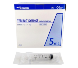 Terumo švirkštai, Luer, 5 ml, 100 vnt.