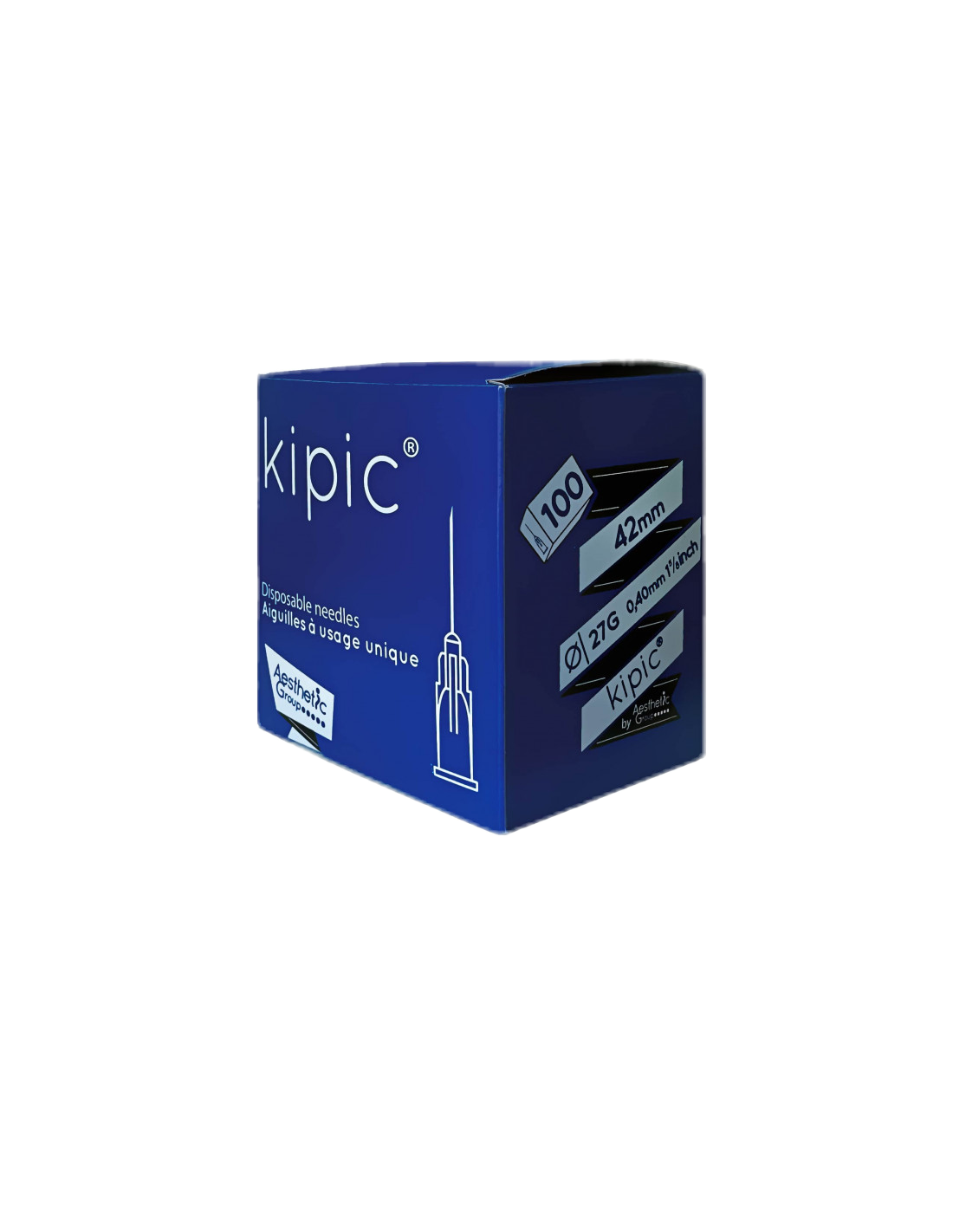 KIPIC® adata mikroinjekcijoms 27G x 42 mm | 100 vnt.